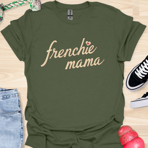 Frenchie Mama - V3 - Elegant Italic T-Shirt